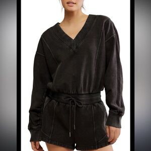 Free People Movement Intercept romper size extra small XS black